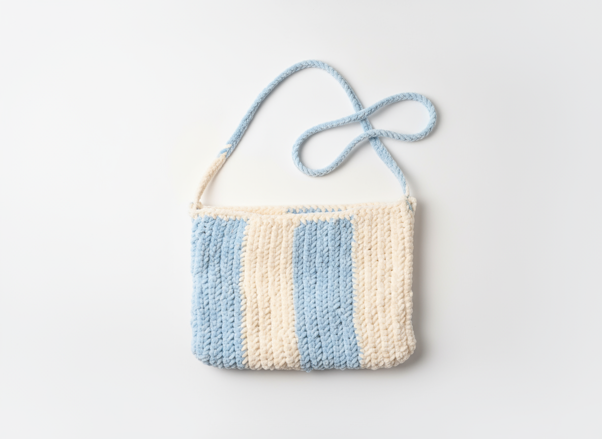 Crochet Crossbody Bag Top View