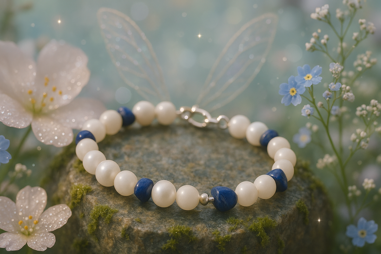 Fairy Whispers Collection with Silver Clasp Bracelet