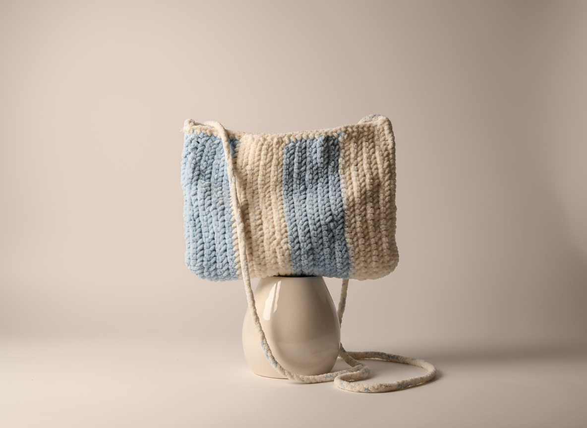 Crochet Crossbody Bag on Display
