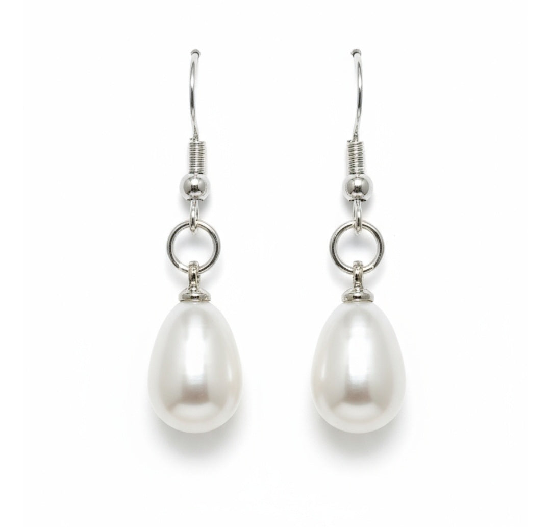 Elegant Faux Pearl Drop Earrings